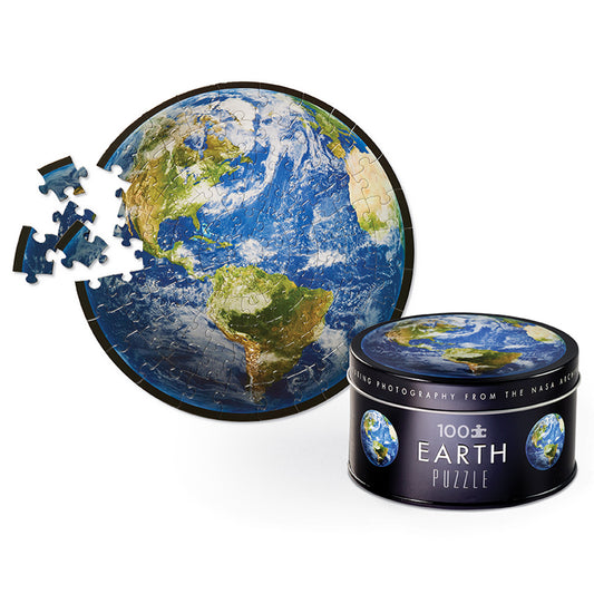 100 Piece NASA Tin Puzzle - Earth-Puzzles-Second Snuggle Preloved