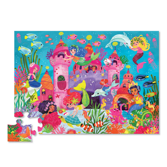 36 Piece Floor Puzzle - Mermaid Palace-Puzzles-Second Snuggle Preloved