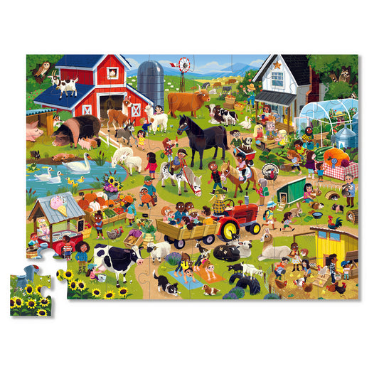48 Piece Puzzle - Day At The Farm-Puzzles-Second Snuggle Preloved