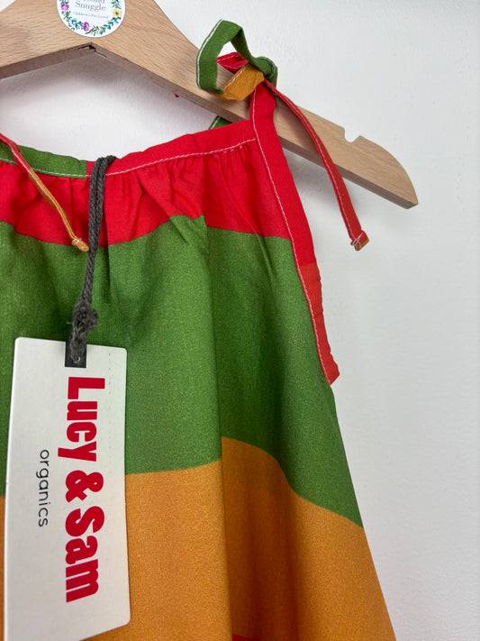 Block Stripe Rainbow Dress-Dresses-Second Snuggle Preloved
