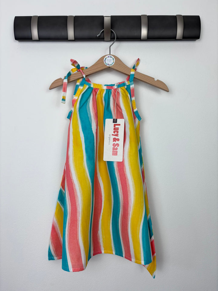 Lucy & Sam Wave Print Woven Swing Dress-Dresses-Second Snuggle Preloved