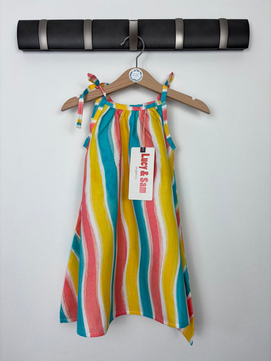 Wave Print Woven Swing Dress-Dresses-Second Snuggle Preloved