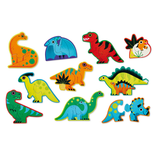 2 Piece Puzzle - Dinosaurs-Puzzles-Second Snuggle Preloved