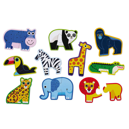 2 Piece Puzzles - Jungle-Puzzles-Second Snuggle Preloved