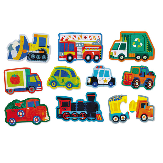 2 Piece Puzzles - Vehicles-Puzzles-Second Snuggle Preloved