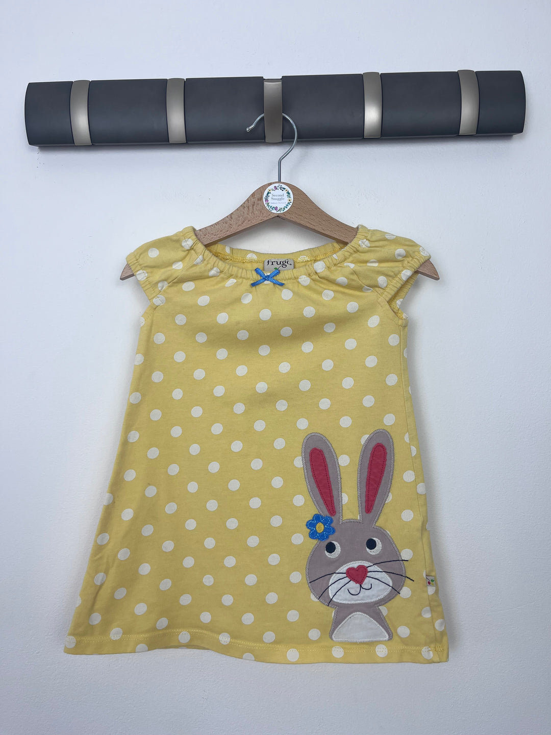 Frugi Yellow Spot Dress 6-12 Months-Dresses-Second Snuggle Preloved