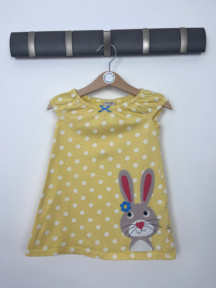 Frugi Yellow Spot Dress 6-12 Months-Dresses-Second Snuggle Preloved