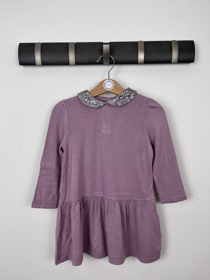 The Little White Company Purple Dress 12-18 Months-Dresses-Second Snuggle Preloved