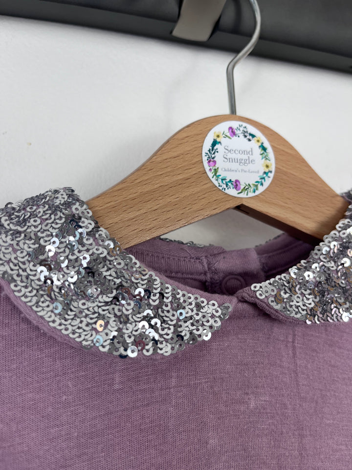 The Little White Company Purple Dress 12-18 Months-Dresses-Second Snuggle Preloved