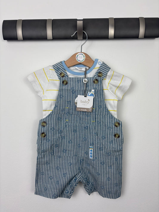 M&Co 3-6 Months-Dungarees-Second Snuggle Preloved