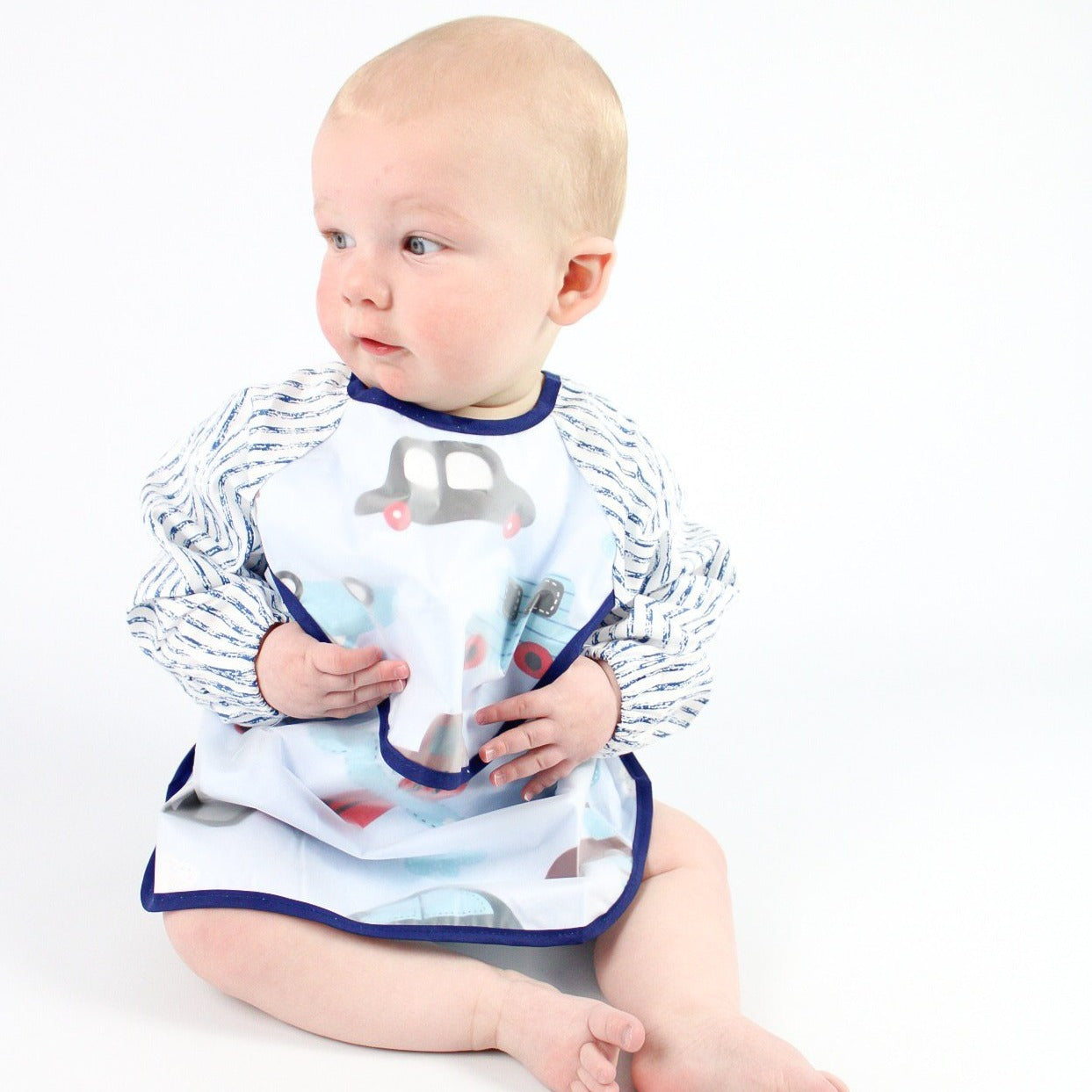 Long Sleeved Waterproof Bib - Car-Bibs-Second Snuggle Preloved