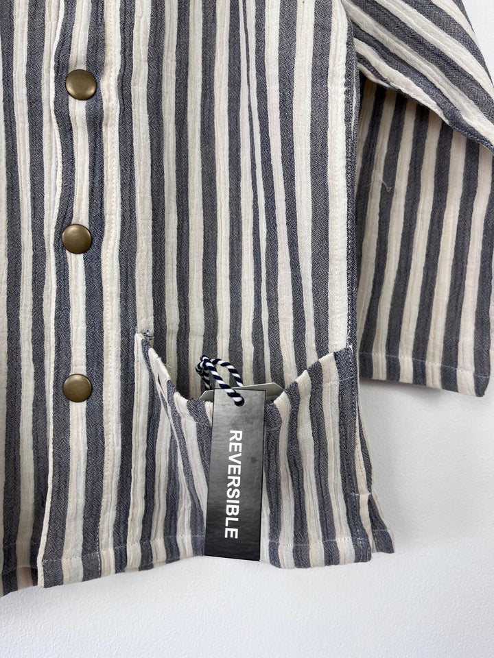 Turtle Dove London Reversible Stripe Jacket 4–5 Years-Jackets-Second Snuggle Preloved