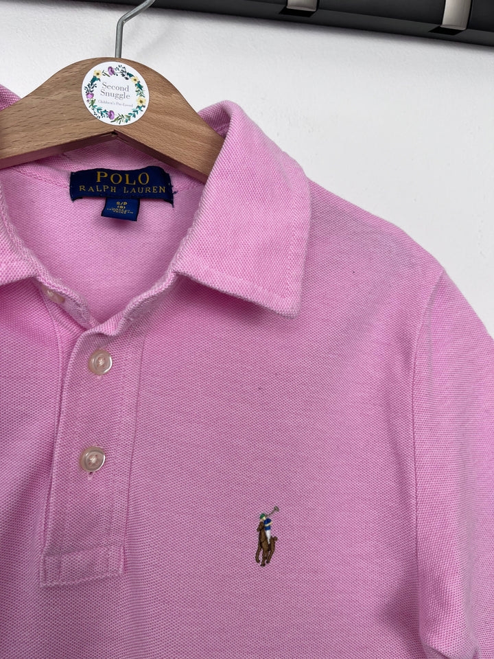 Ralph Lauren Pink Polo Top Small 8 Years-Tops-Second Snuggle Preloved