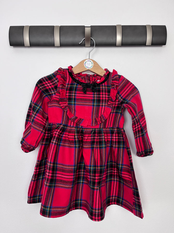 Next Checked Red Dress 12-18 Months-Dresses-Second Snuggle Preloved
