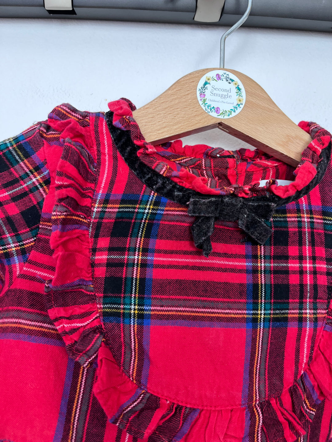 Next Checked Red Dress 12-18 Months-Dresses-Second Snuggle Preloved