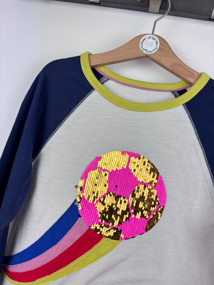 Boden Sequin Football Top 9-10 Years-Tops-Second Snuggle Preloved