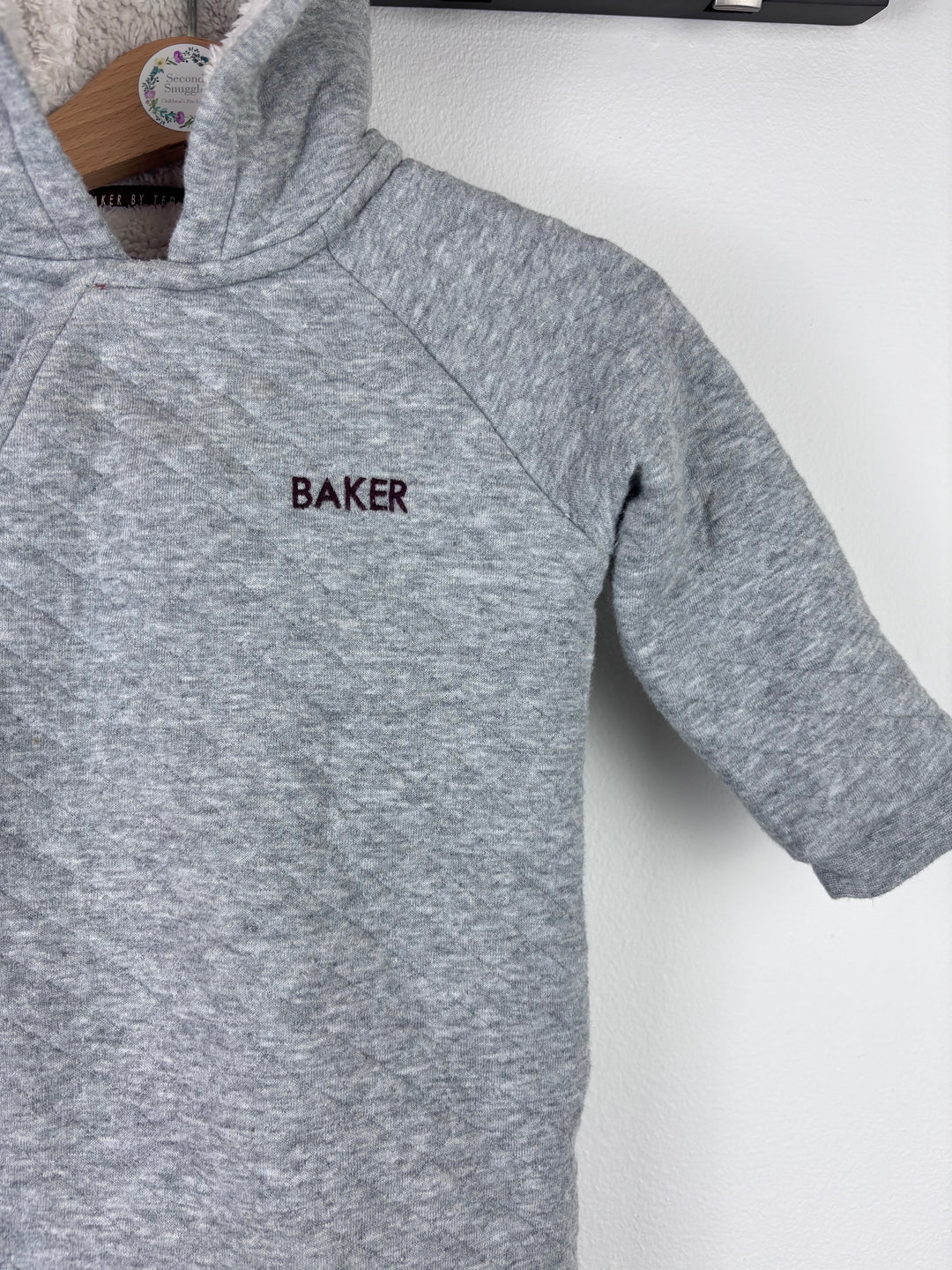 Ted Baker Grey Quilted Pramsuit 9-12 Months-Pramsuits-Second Snuggle Preloved