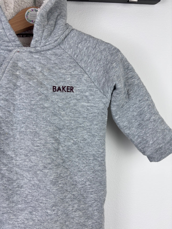 Ted Baker Grey Quilted Pramsuit 9-12 Months-Pramsuits-Second Snuggle Preloved