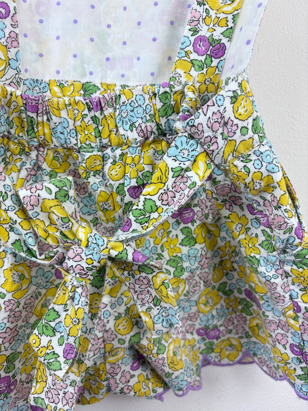 Mini Boden Yellow Floral Playsuit 4-5 Years-Play Suits-Second Snuggle Preloved