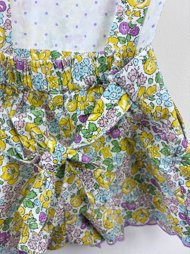 Mini Boden Yellow Floral Playsuit 4-5 Years-Play Suits-Second Snuggle Preloved