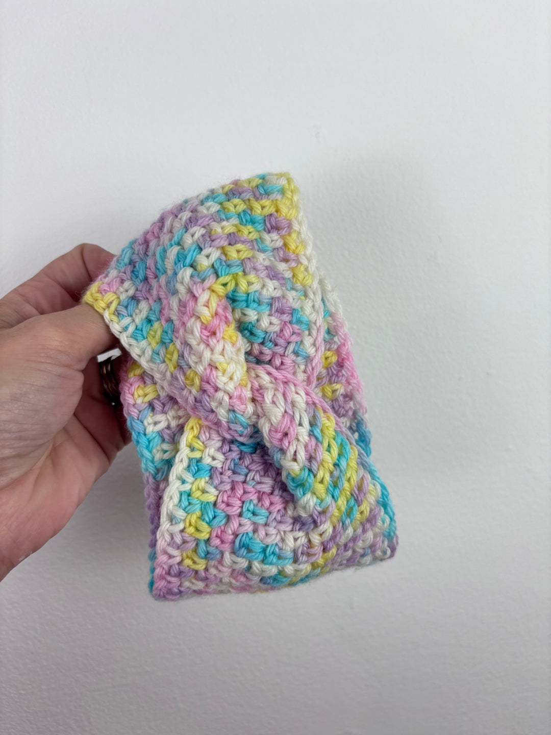 Handknit Rainbow Headband 0-6 Months