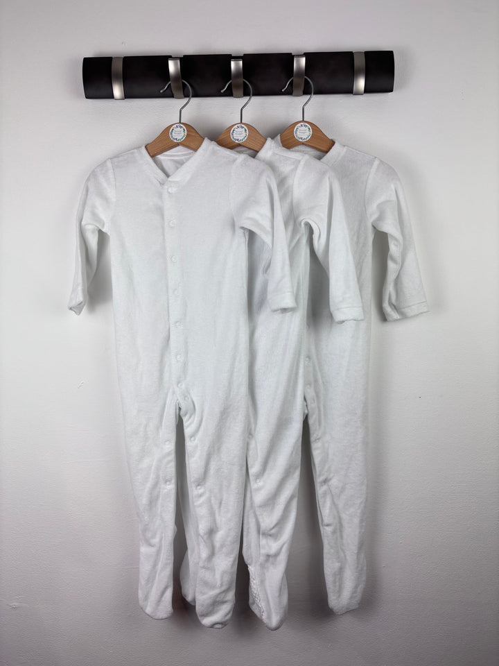 Mothercare White Sleepsuit Bundle 18-24 Months-Sleepsuits-Second Snuggle Preloved