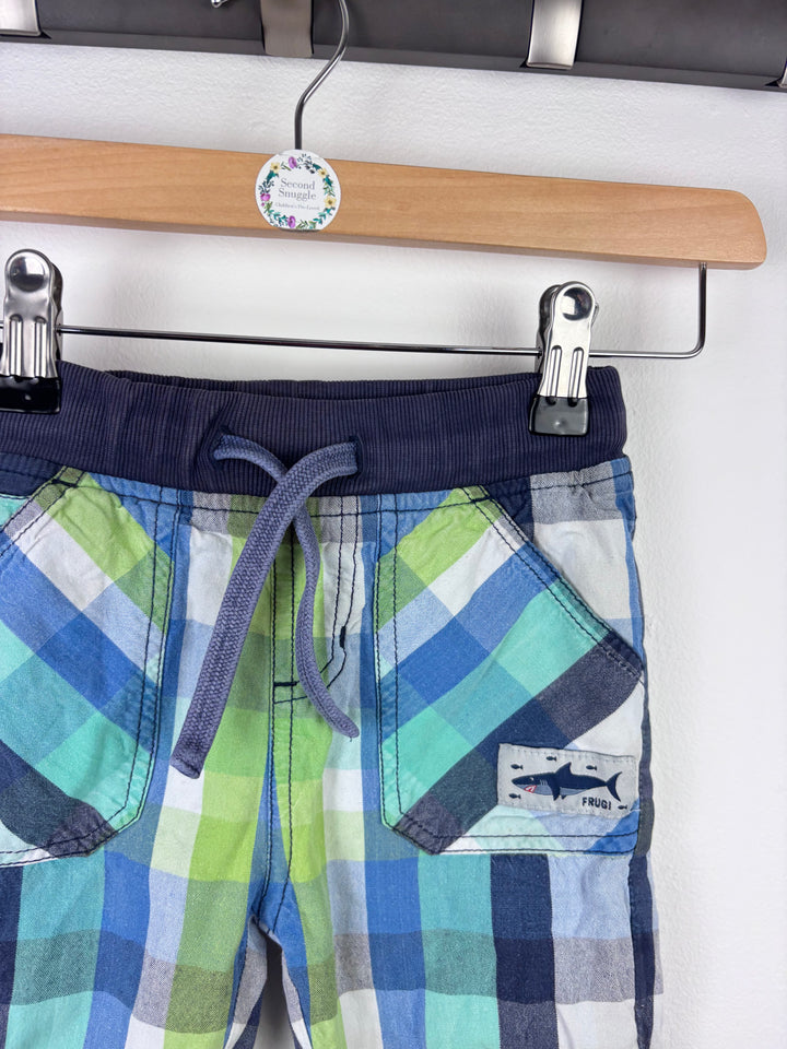 Frugi Check Patchwork Trousers 2-3 Years-Trousers-Second Snuggle Preloved