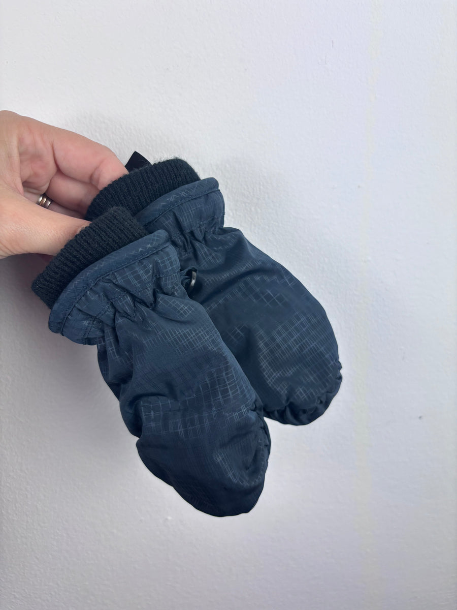 Next Navy Waterproof Mittens 1-2 Years-Mittens-Second Snuggle Preloved
