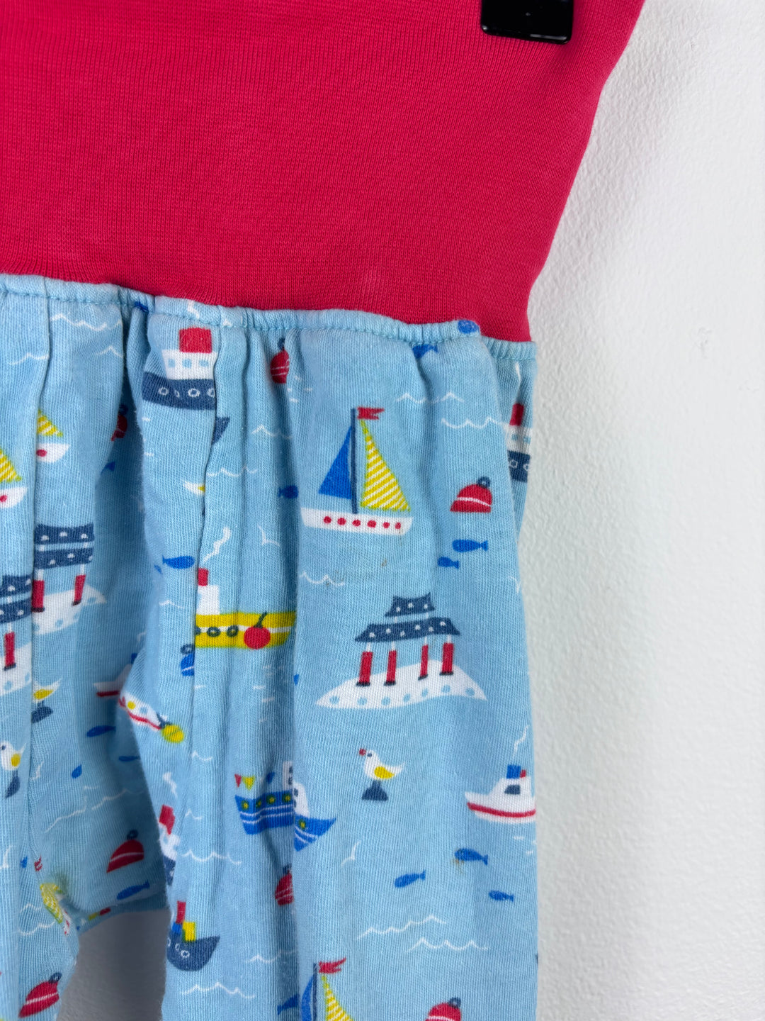 Frugi Boat Print Trousers 6-12 Months-Trousers-Second Snuggle Preloved