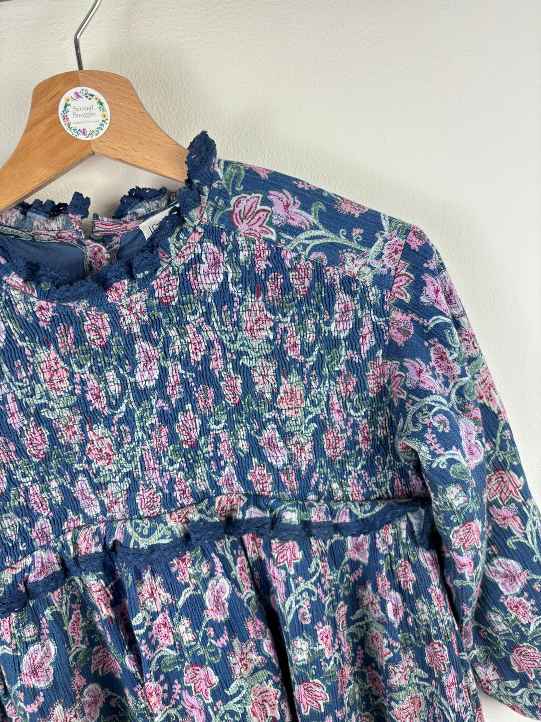 Louise Misha Vexa Blue Wild Flowers Dress 8 Years-Dresses-Second Snuggle Preloved