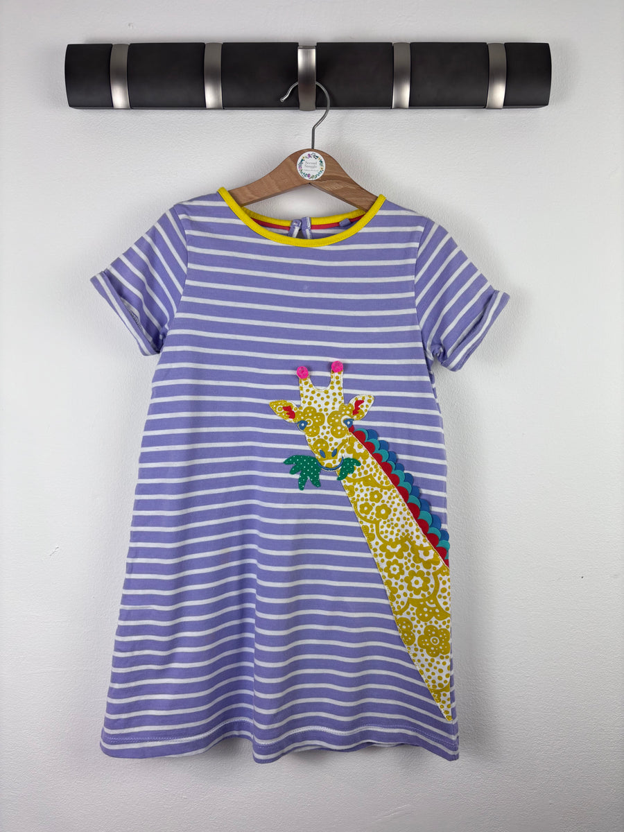 Mini Boden Purple Stripe Giraffe Dress 5-6 Years-Dresses-Second Snuggle Preloved