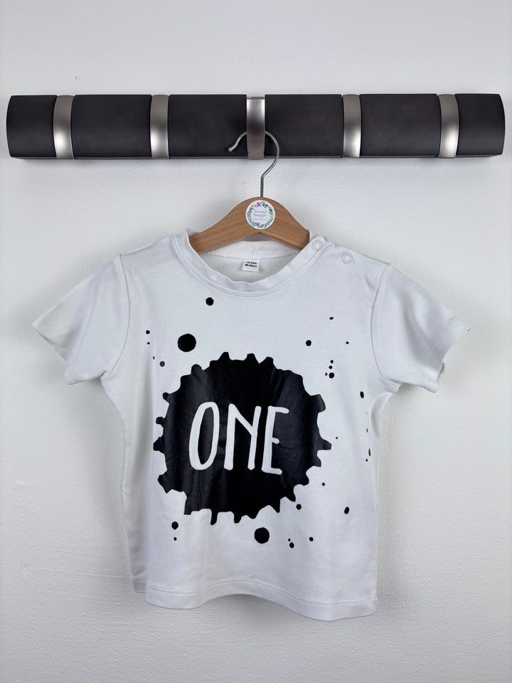 Baby Bugs White One Print T-Shirt 18-24 Months-Tops-Second Snuggle Preloved