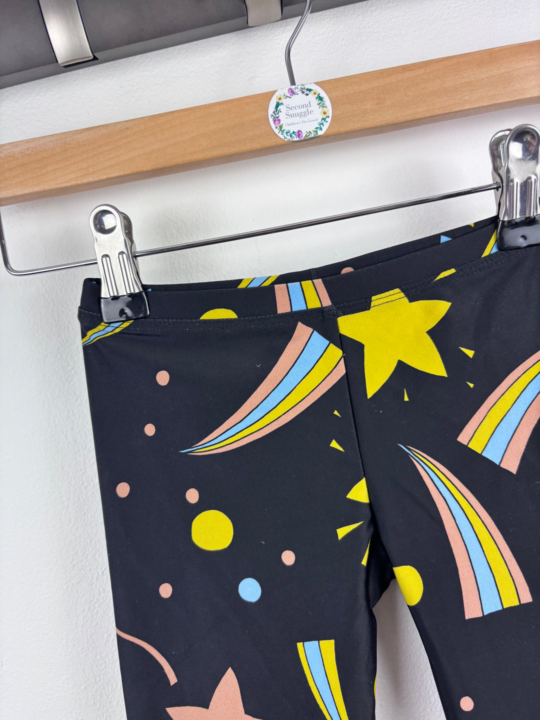 Mini Rodini Star and Rainbow Leggings 92/98 (2-3 Years)-Leggings-Second Snuggle Preloved
