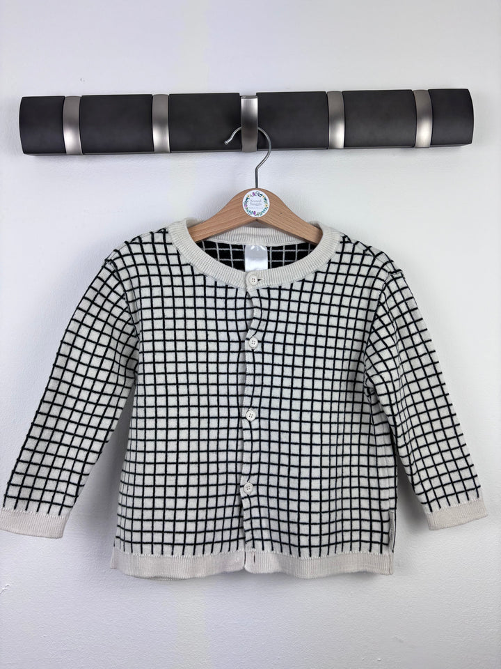 Tiny Cottons Grid Cardigan 2-3 Years-Cardigans-Second Snuggle Preloved
