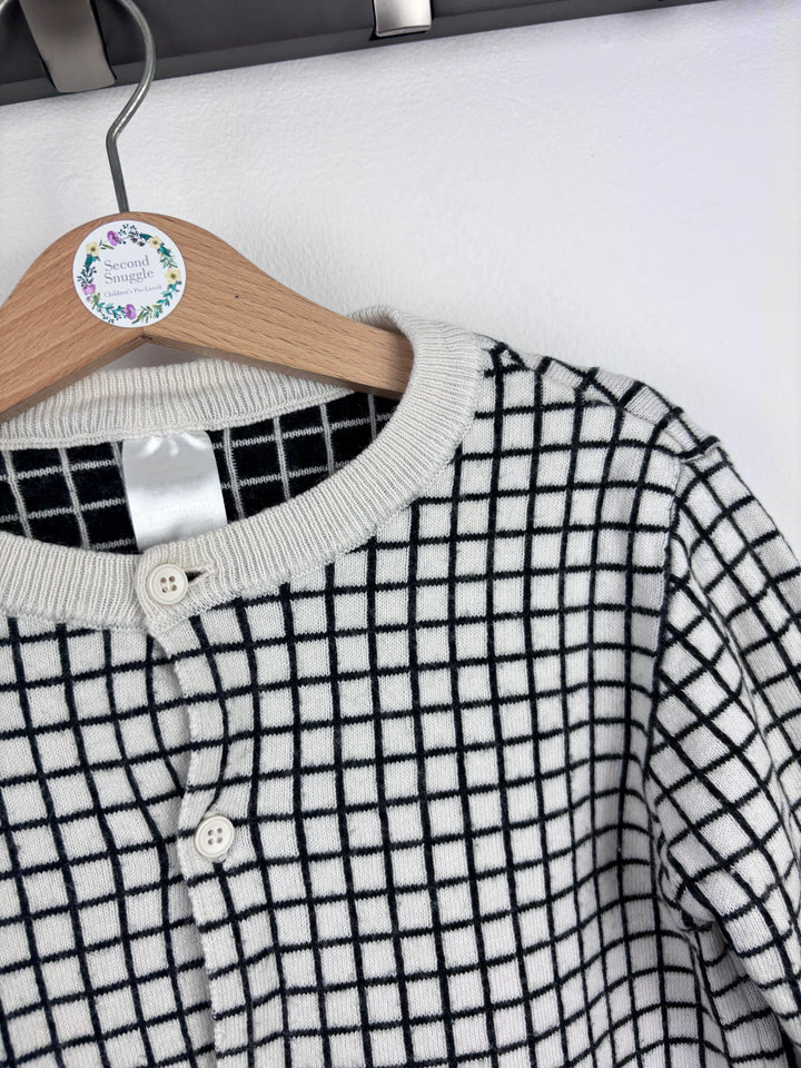 Tiny Cottons Grid Cardigan 2-3 Years-Cardigans-Second Snuggle Preloved