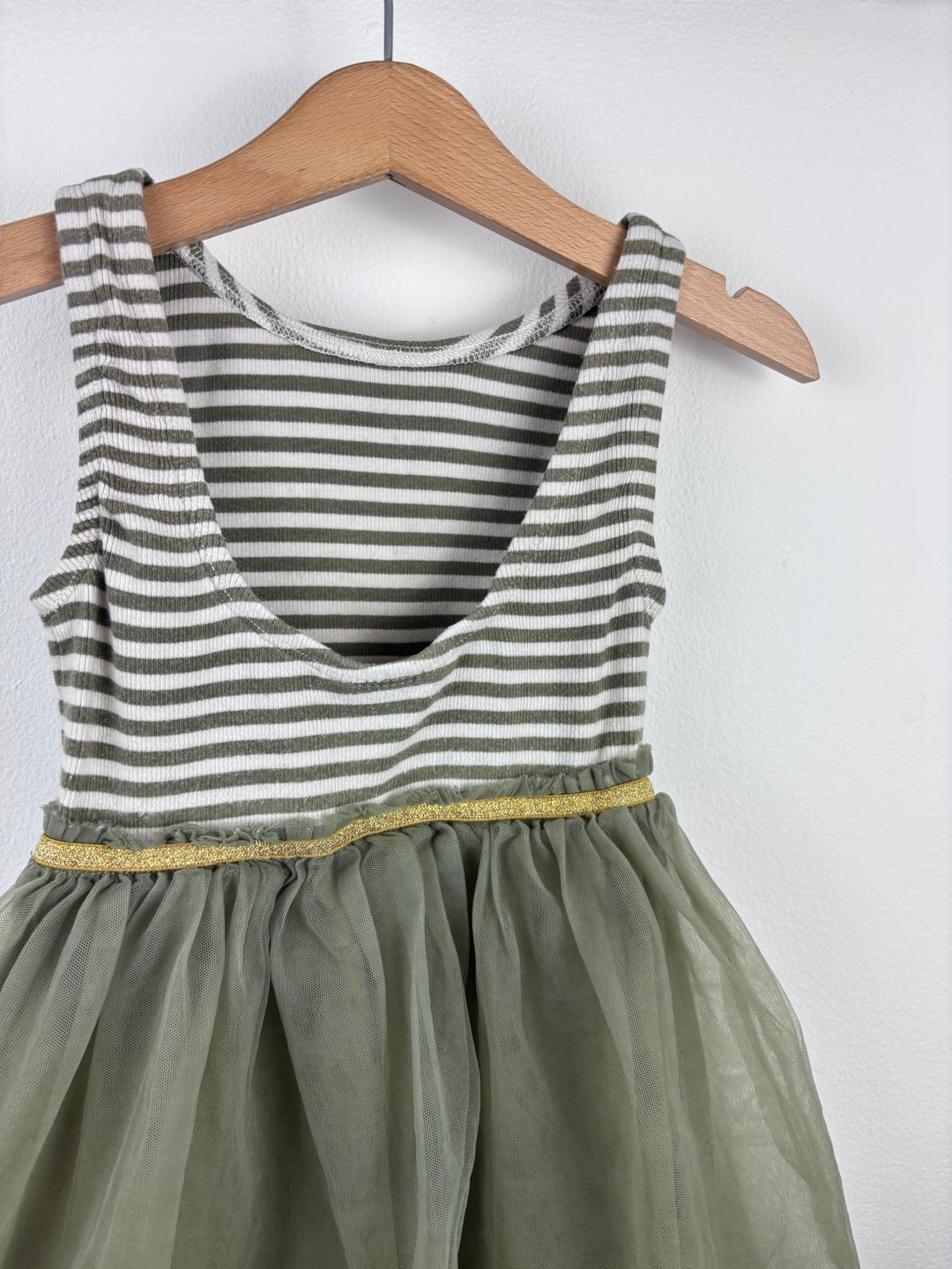 Mini Boden Stripe and Tulle Dress 2-3 Years-Dresses-Second Snuggle Preloved