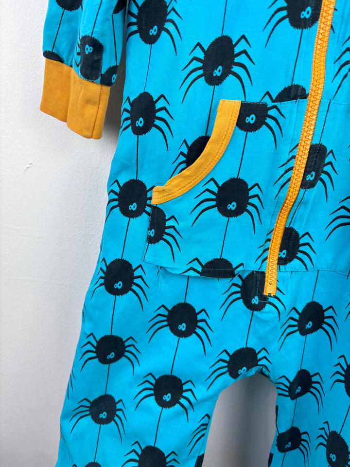 Maxomorra Spider Print Onesie 98/104 (3-4 Years) PLAY-All In One-Second Snuggle Preloved