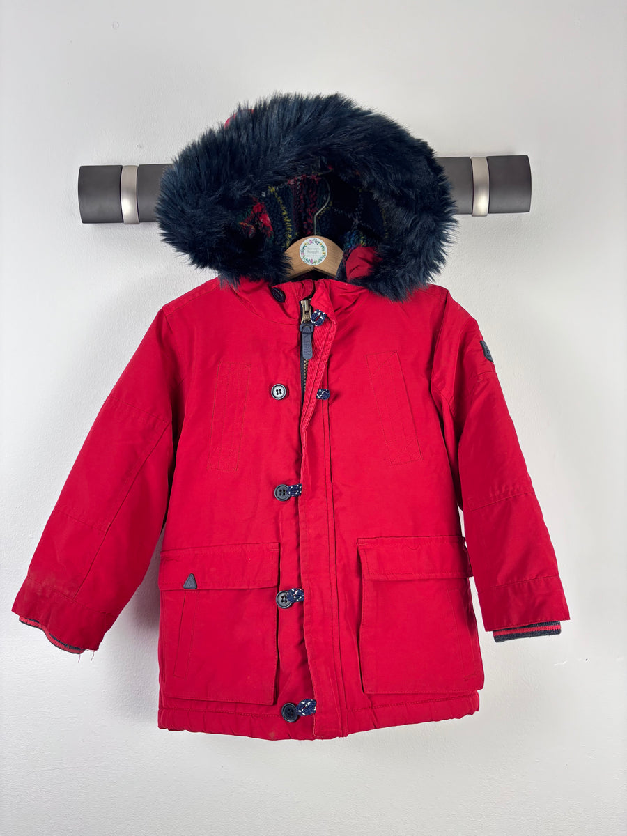Next Red Parka 3-4 Years-Coats-Second Snuggle Preloved