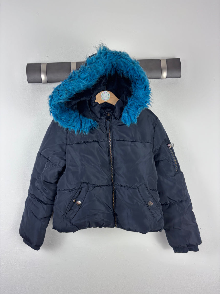 M&S Navy Puffer Coat 5-6 Years-Coats-Second Snuggle Preloved