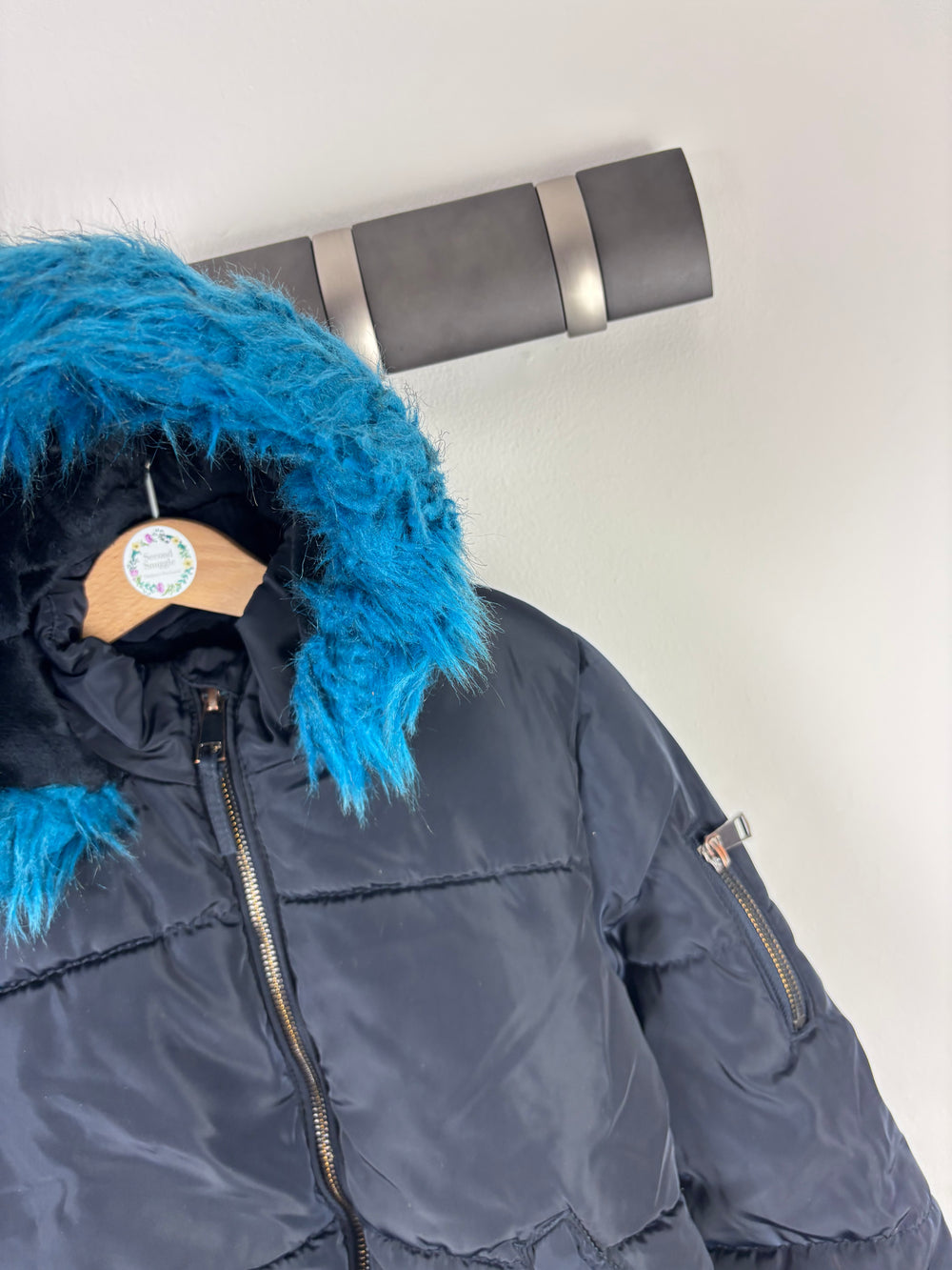 M&S Navy Puffer Coat 5-6 Years-Coats-Second Snuggle Preloved