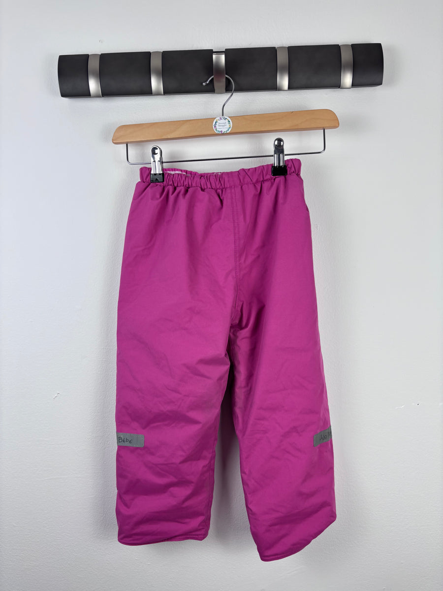 JoJo Maman Bébé Pink Snow Trousers 3-4 Years-Trousers-Second Snuggle Preloved