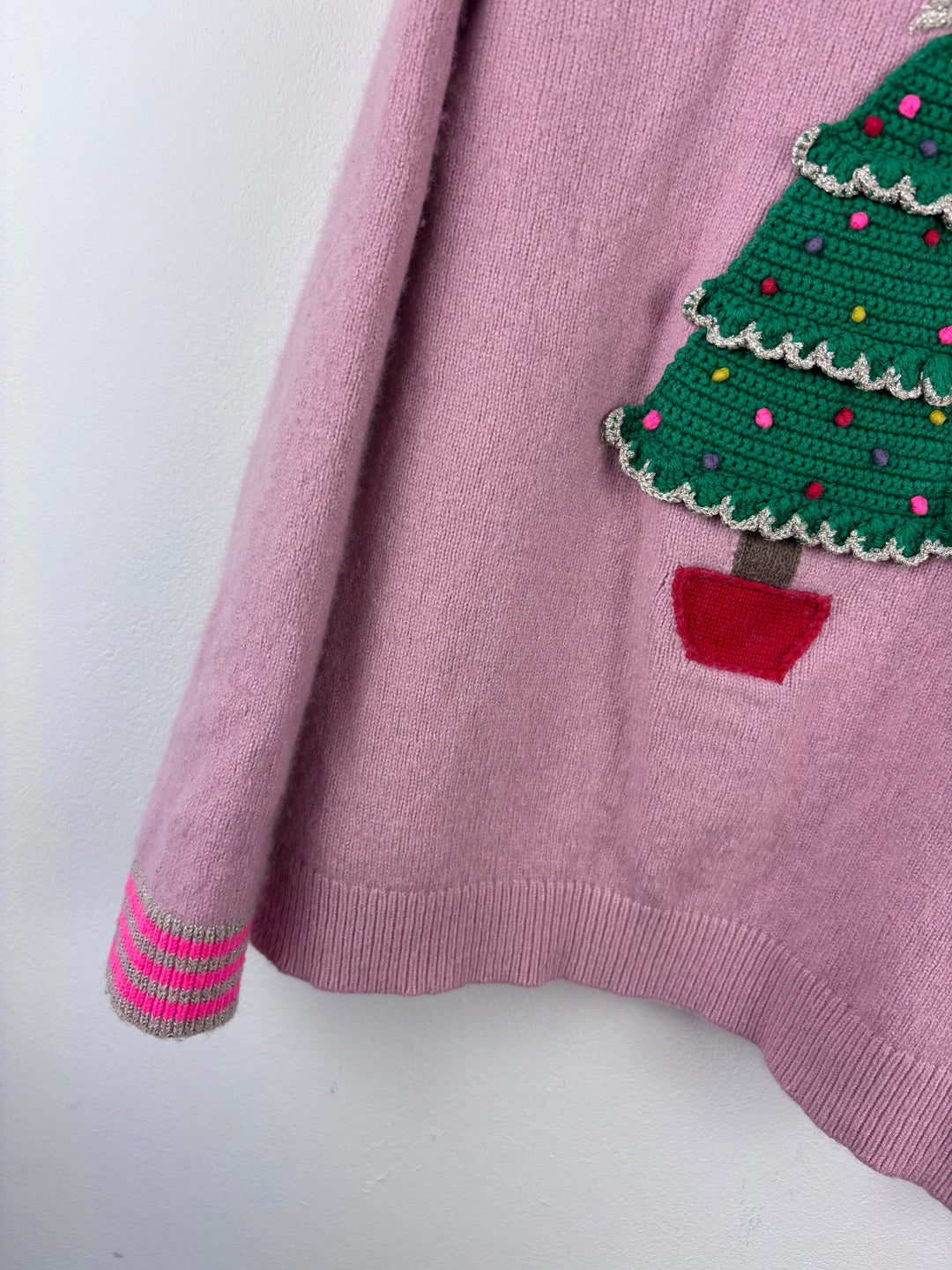 Mini Boden Pink Christmas Jumper 10-11 Years*