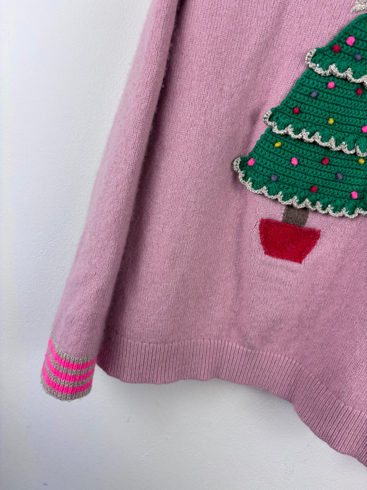 Mini Boden Pink Christmas Jumper 10-11 Years*