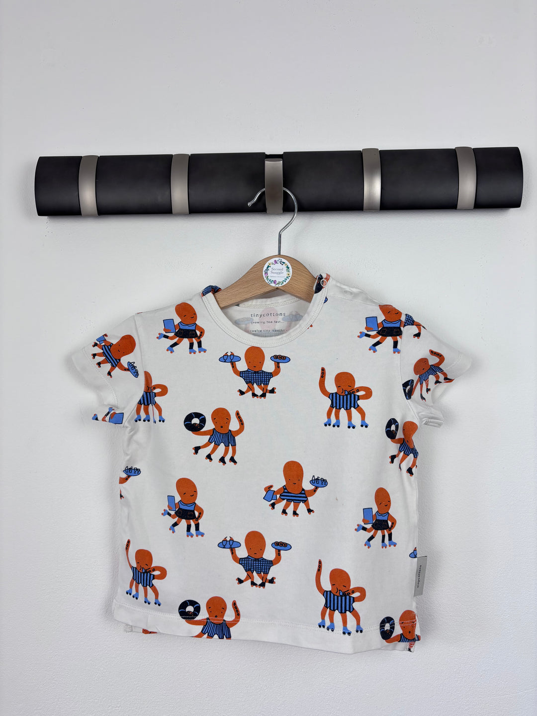 Tiny Cottons Octopus T-shirt 12-18 Months-Tops-Second Snuggle Preloved