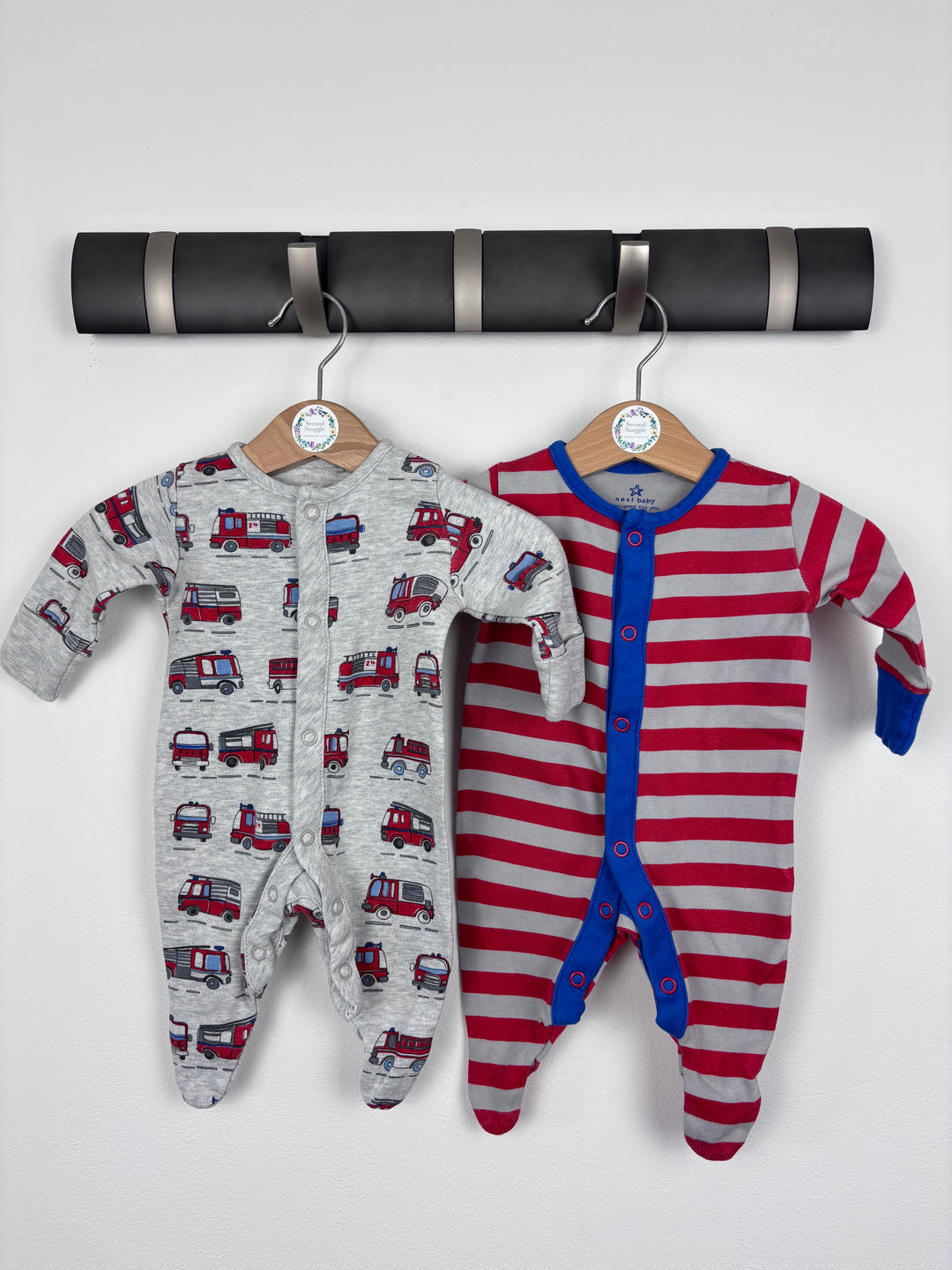 Next 2-Pack Sleepsuits First Size -Sleepsuits-Second Snuggle Preloved