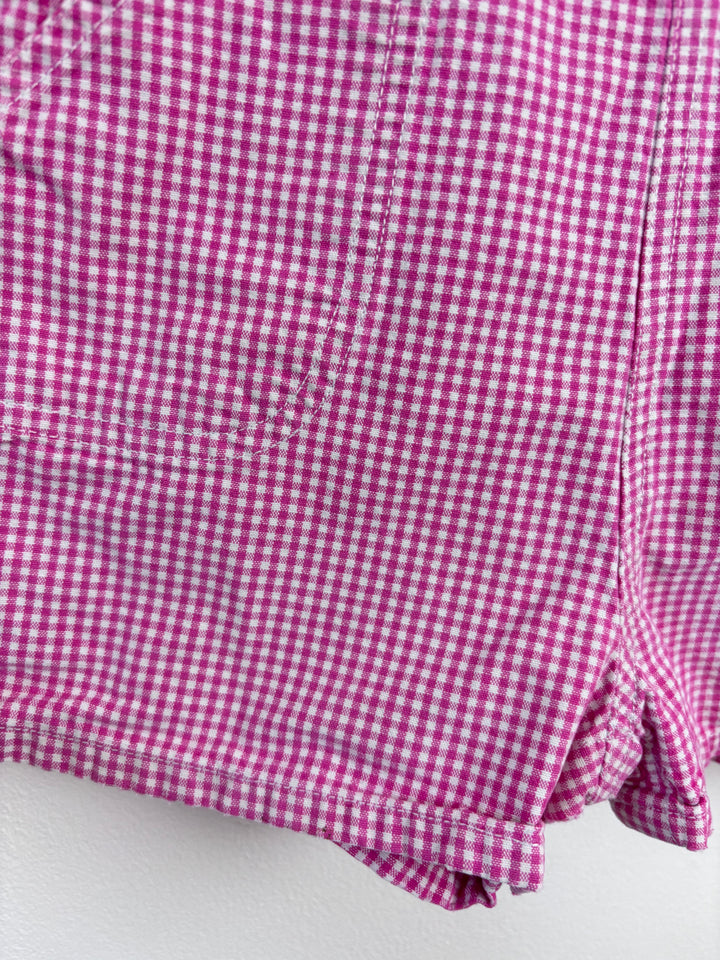 OshKosh Gingham Short Dungarees 18 Months-Dungarees-Second Snuggle Preloved