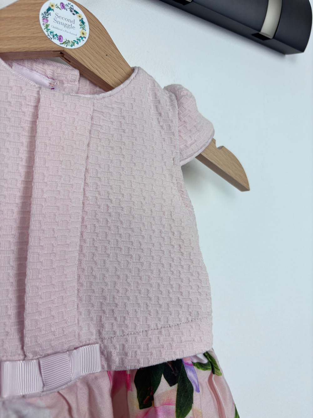 Ted Baker Pink Floral Dress 3-6 Months-Dresses-Second Snuggle Preloved
