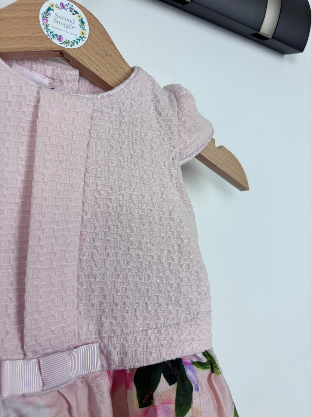 Ted Baker Pink Floral Dress 3-6 Months-Dresses-Second Snuggle Preloved