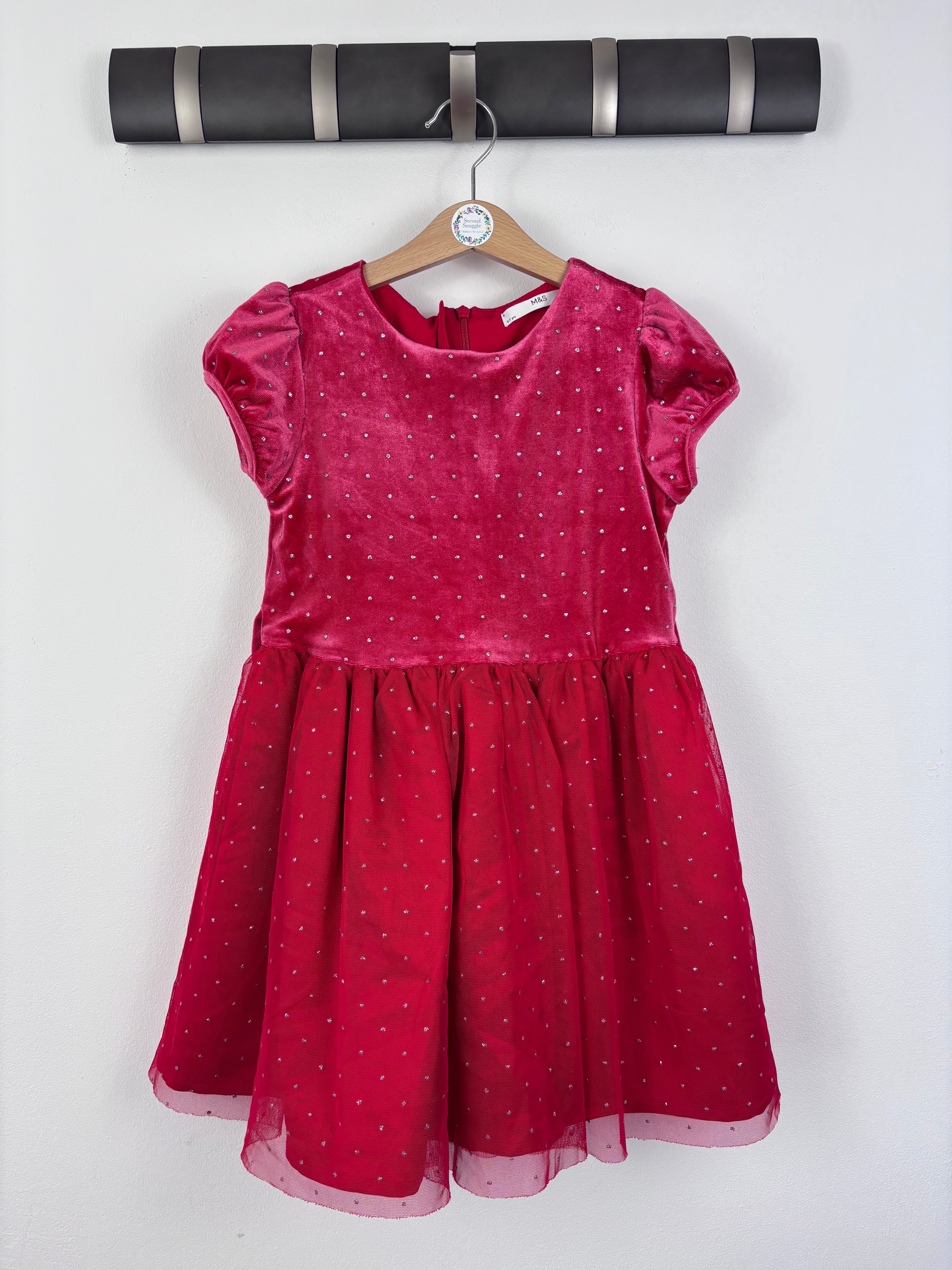 M&S Red Party Dress 6-7 Years – Second Snuggle Baby Children's