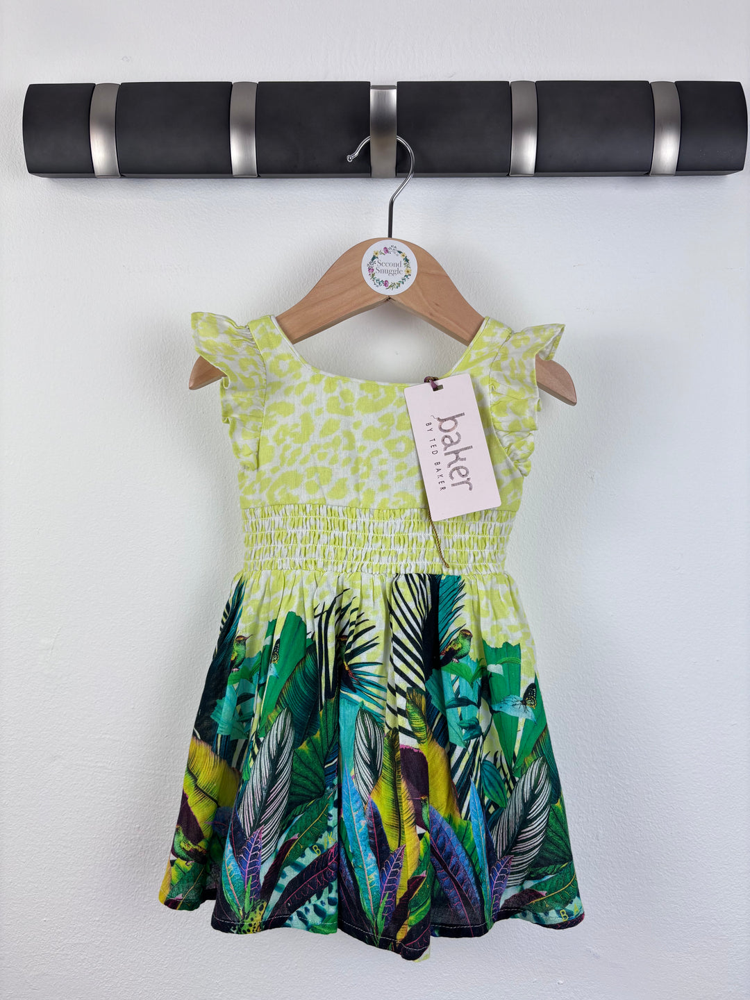 Ted Baker Leaf Print Dress 3–6 Months-Dresses-Second Snuggle Preloved